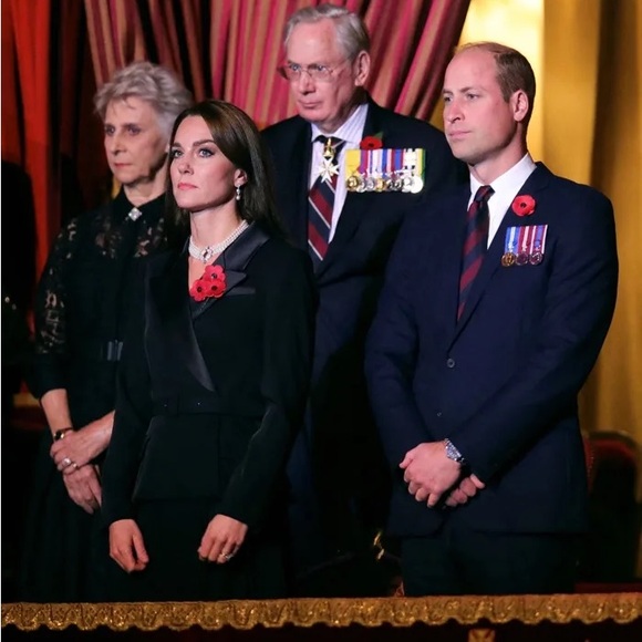 Self-Portrait Tailored Crepe and Chiffon Midi Dress in Black - Picture 3 of 16
